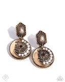 Paparazzi "Eclectic Energy" Gold Fashion Fix Post Earrings Paparazzi Jewelry