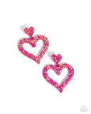 Paparazzi "Dazzling Deed" Pink Post Earrings Paparazzi Jewelry