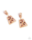 Paparazzi "Glistening Gala" Purple Post Earrings Paparazzi Jewelry