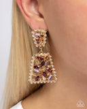 Paparazzi "Glistening Gala" Purple Post Earrings Paparazzi Jewelry