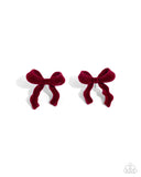 Paparazzi "Dapper Dedication" Red Post Earrings Paparazzi Jewelry