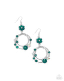 Paparazzi "Wreathed Waikiki" Green Earrings Paparazzi Jewelry