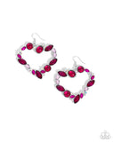 Paparazzi "Heart Hierarchy" Pink Earrings Paparazzi Jewelry