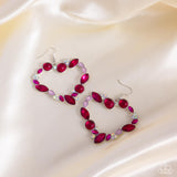 Paparazzi "Heart Hierarchy" Pink Earrings Paparazzi Jewelry