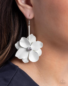 Paparazzi "Generous Glisten" White Post Earrings Paparazzi Jewelry