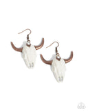 Paparazzi "Southwestern Skull" Copper Earrings Paparazzi Jewelry