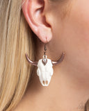 Paparazzi "Southwestern Skull" Copper Earrings Paparazzi Jewelry