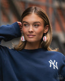 Paparazzi "Homerun Haute" White Earrings Paparazzi Jewelry