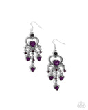 Paparazzi "Compassionate Chandelier" Purple Earrings Paparazzi Jewelry