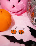 Paparazzi "Vampire Bats" Orange Earrings Paparazzi Jewelry