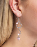 Paparazzi "Courting Cascade" Pink Earrings Paparazzi Jewelry