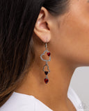 Paparazzi "Courting Cascade" Red Earrings Paparazzi Jewelry