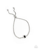Paparazzi "Draped in Dazzle" Black Bracelet Paparazzi Jewelry