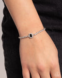 Paparazzi "Draped in Dazzle" Black Bracelet Paparazzi Jewelry