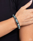 Paparazzi "Inevitable Industry" Blue Bracelet Paparazzi Jewelry