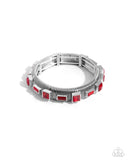 Paparazzi "Inevitable Industry" Red Bracelet Paparazzi Jewelry