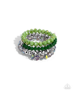 Paparazzi "Memorable Makeover" Green Bracelet Paparazzi Jewelry