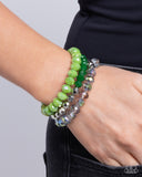 Paparazzi "Memorable Makeover" Green Bracelet Paparazzi Jewelry