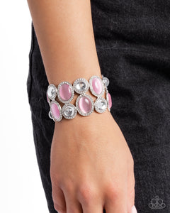 Paparazzi "Affixed Appeal" Pink Bracelet Paparazzi Jewelry