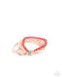 Paparazzi "Beaded Boundary" Pink Bracelet Paparazzi Jewelry