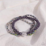 Paparazzi "Beaded Boundary" Silver Bracelets Paparazzi Jewelry