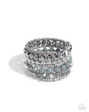 Paparazzi "Stacked Surprise" Silver Bracelet Paparazzi Jewelry