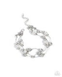 Paparazzi "Classy Cruise" White Bracelet Paparazzi Jewelry