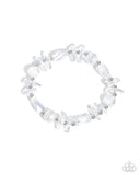 Paparazzi "Reflective Ritardando" White Bracelet Paparazzi Jewelry