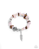 Paparazzi "Earthy Earning" Pink Bracelet Paparazzi Jewelry