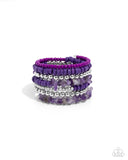 Paparazzi "Plentiful Pizzazz" Purple Bracelet Paparazzi Jewelry