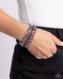 Paparazzi "Secure Shimmer" Red Bracelet Paparazzi Jewelry