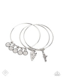 Paparazzi "Chief of Confidence" Silver Fashion Fix Bracelet Paparazzi Jewelry