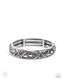 Paparazzi "Enchanting Entrant" Silver Fashion Fix Bracelet Paparazzi Jewelry