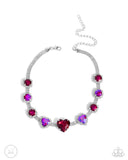 Valentines Vibe" Pink Choker Necklace & Earring Set Paparazzi Jewelry