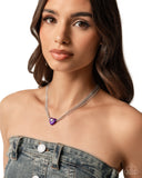 Paparazzi "Malibu Infatuation" Purple Necklace & Earring Set Paparazzi Jewelry