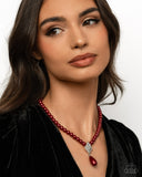 Paparazzi "Eternal Elegance" Red Necklace & Earring Set Paparazzi Jewelry