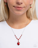 Paparazzi "Fresh Fondness" Red Necklace & Earring Set Paparazzi Jewelry