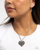 Paparazzi "Cheetah Compound" Black Necklace & Earring Set Paparazzi Jewelry