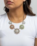 Paparazzi "Trio Tycoon" Multi Necklace & Earring Set Paparazzi Jewelry