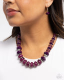 Paparazzi "Swift Shimmer" Purple Necklace & Earring Set Paparazzi Jewelry