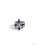 Paparazzi "Floral Forte" Blue Ring Paparazzi Jewelry