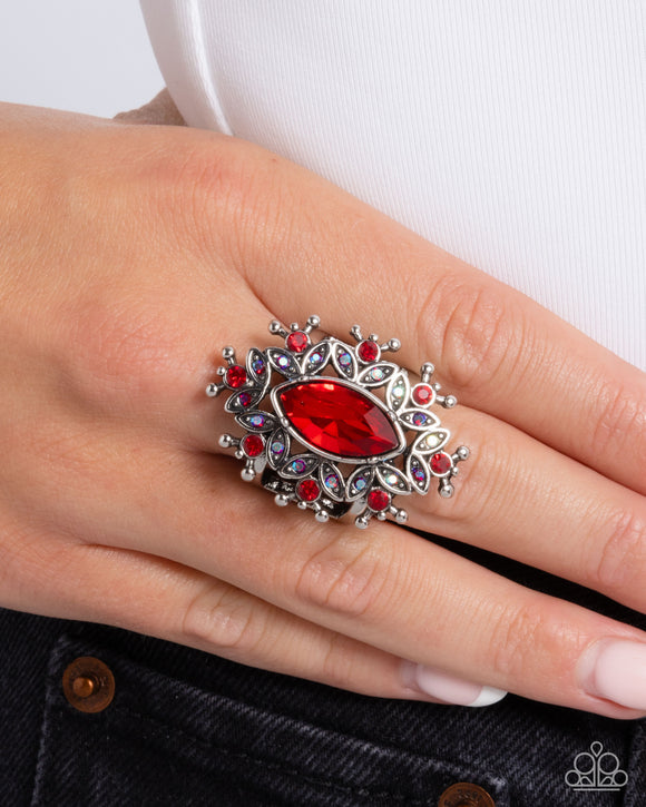 Elaborate Effect - Red Paparazzi Jewelry