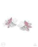 Paparazzi "Fanciful Facade" Pink Clip On Earrings Paparazzi Jewelry