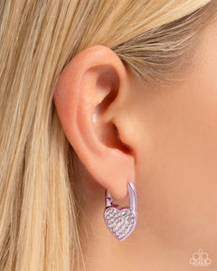 Paparazzi "Padlocked Promise" Purple Post Earrings Paparazzi Jewelry