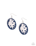 Paparazzi "Vintage Verdict" Blue Earrings Paparazzi Jewelry