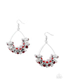 Paparazzi "Courageous Chandelier" Red Earrings Paparazzi Jewelry