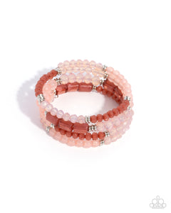 Paparazzi "Defaced Dance" Pink Bracelet Paparazzi Jewelry