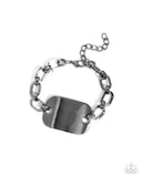 Paparazzi "Sleek Suit" Black Bracelet Paparazzi Jewelry