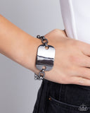 Paparazzi "Sleek Suit" Black Bracelet Paparazzi Jewelry