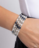 Paparazzi "Serene Stack" Blue Bracelet Paparazzi Jewelry